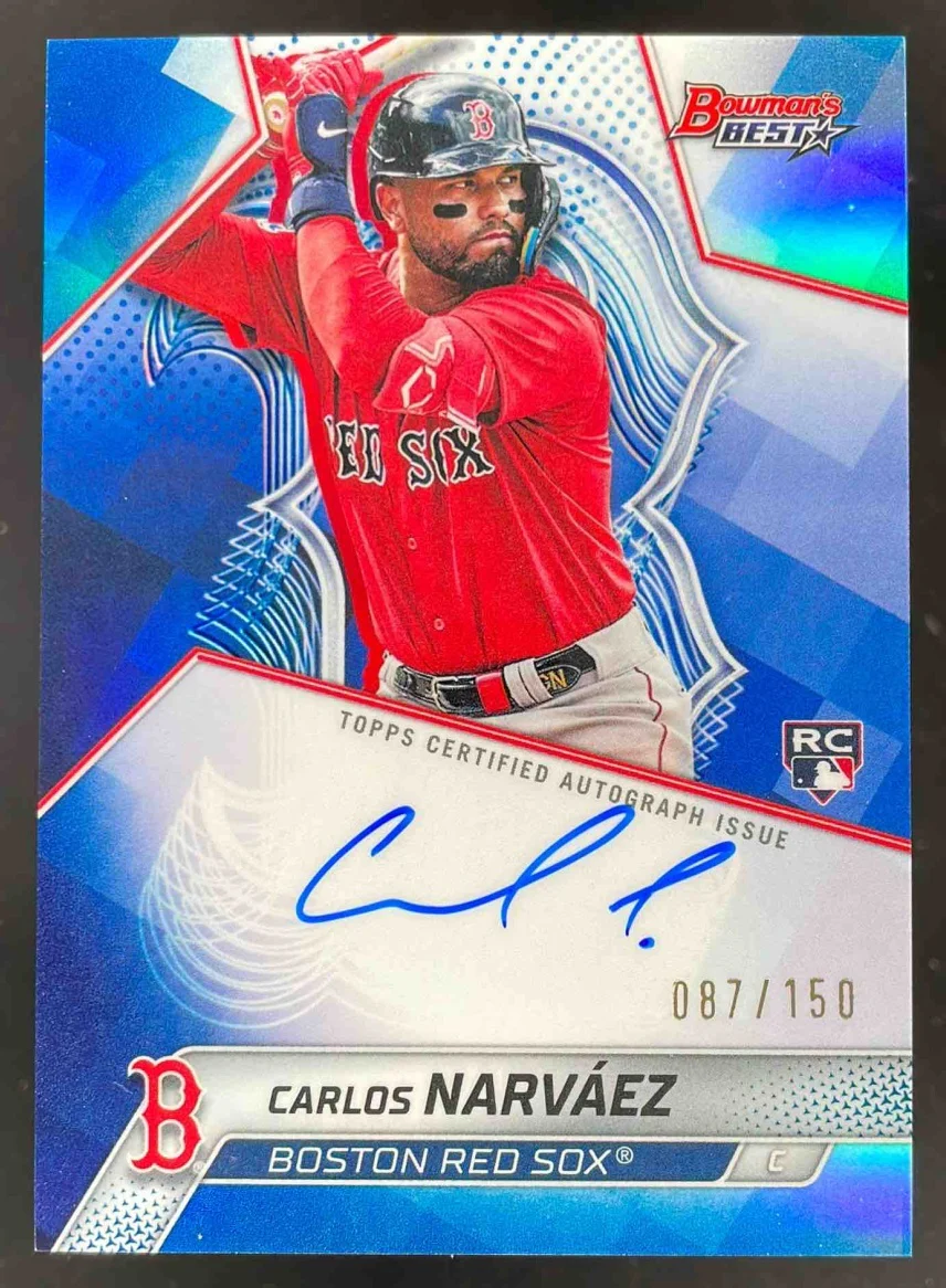 2025 Bowman Bowman's Best of 2025 Blue #B25-CAN Carlos Narvaez Auto /150