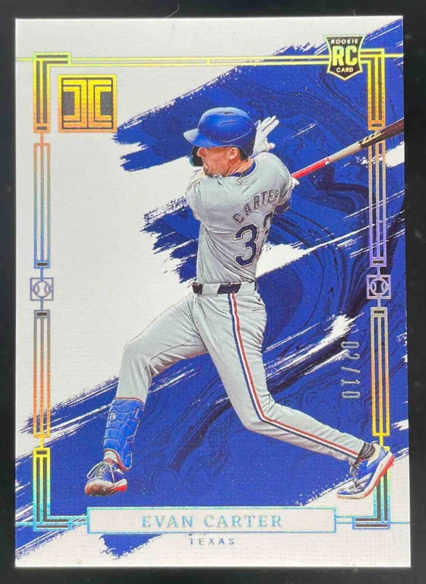 2024 Panini Impeccable Holo Gold #16 Evan Carter RC /10