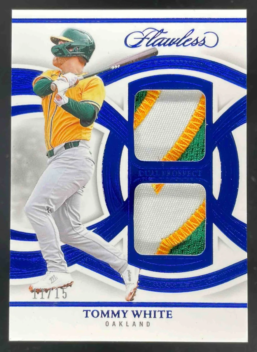 2025 Panini Flawless Dual Prospect Patches Sapphire #DPP-TW Tommy White /15