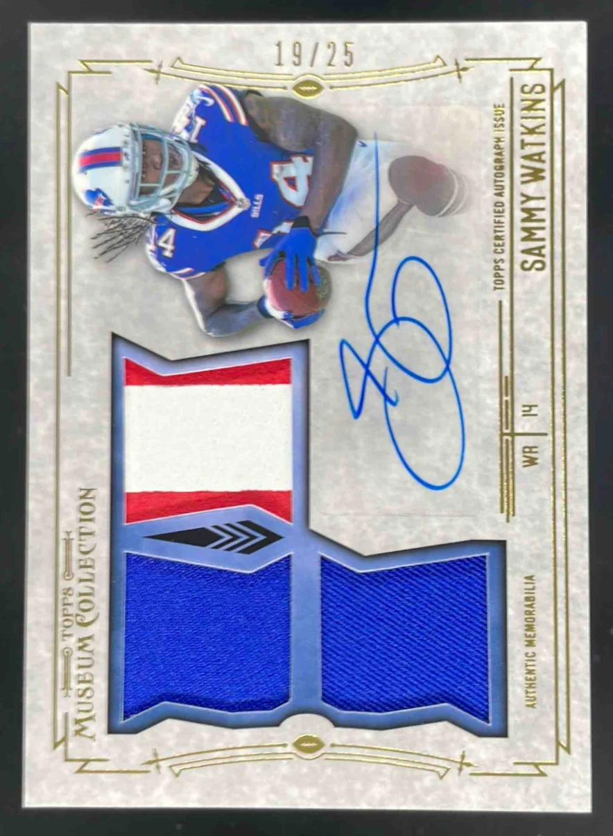 2014 Museum Collection Swatches Triple Relic Gold Sammy Watkins RC Auto /25