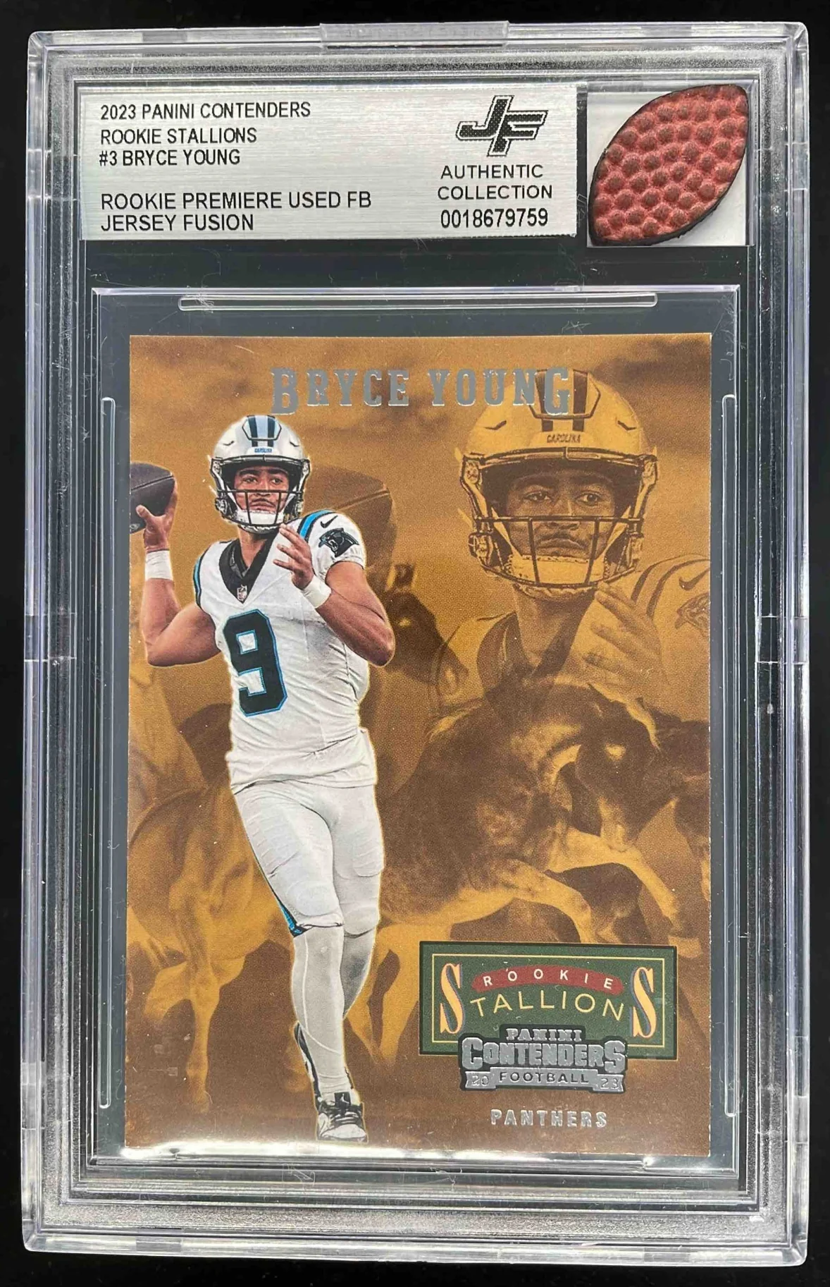 2023 Panini Contenders Rookie Stallions #3 Bryce Young RC Football BGS Authentic