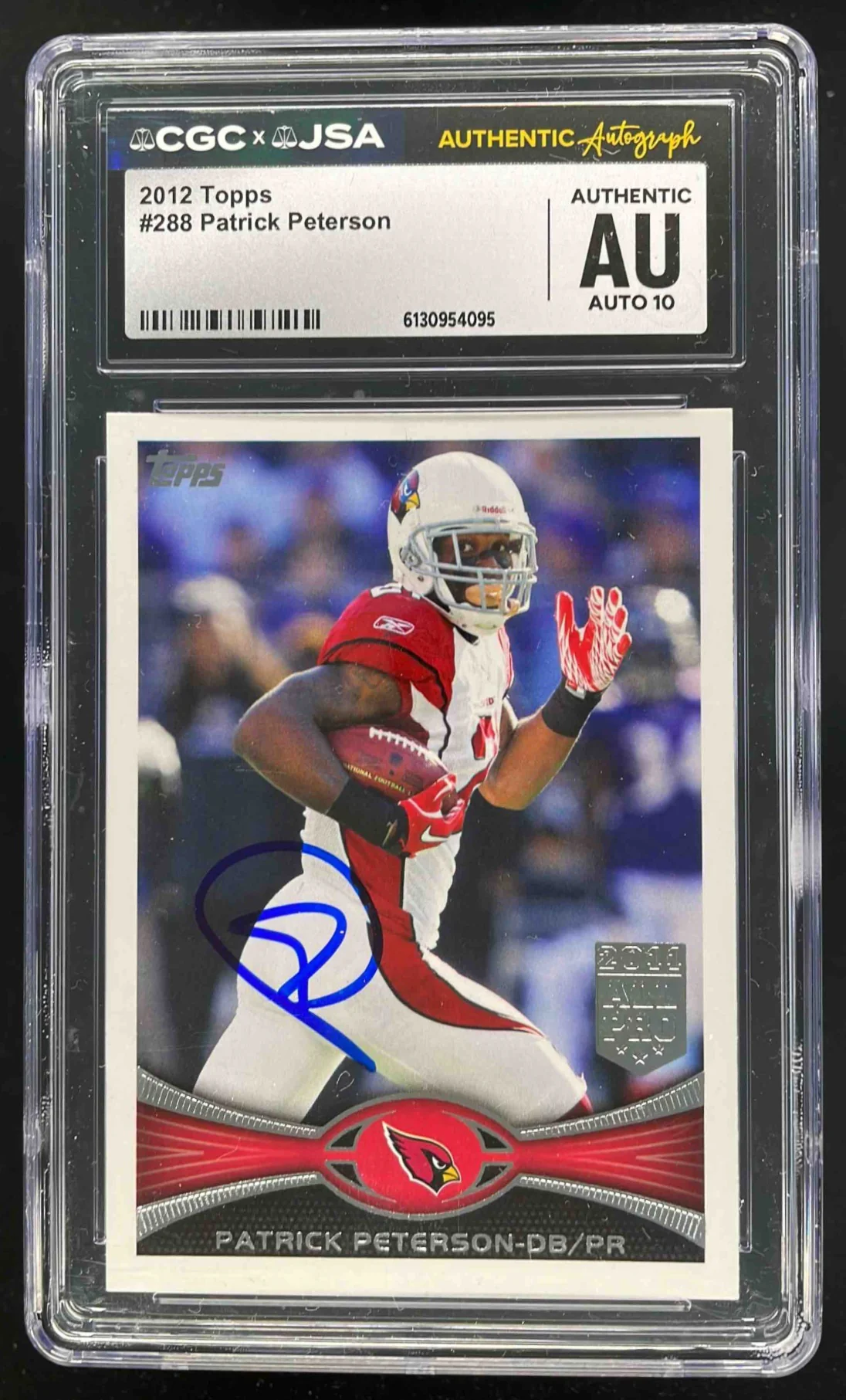 2012 Topps #288 Patrick Peterson Autograph Auto CGC Authentic