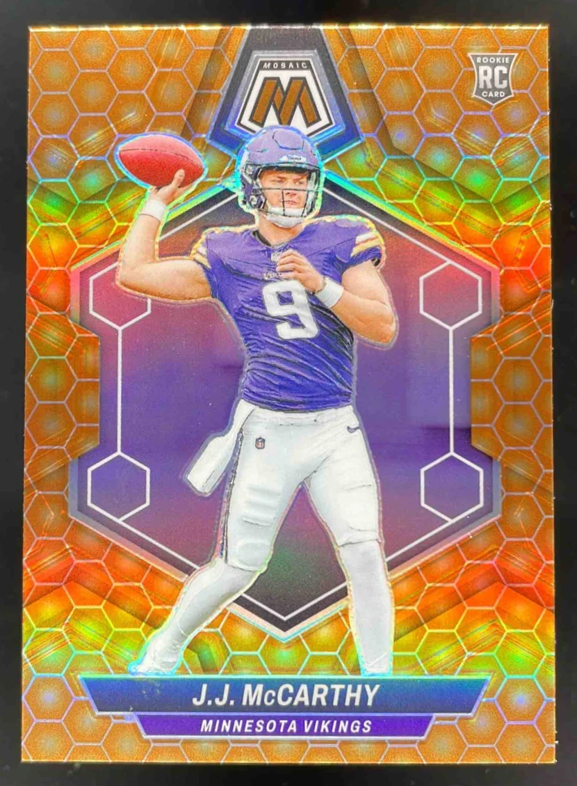 2024 Panini Mosaic Honeycomb Prizm #310 J.J. McCarthy RC