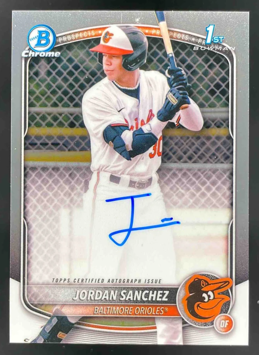 2025 Bowman Chrome Prospect Autograph #CPA-JOS Jordan Sanchez RC Auto