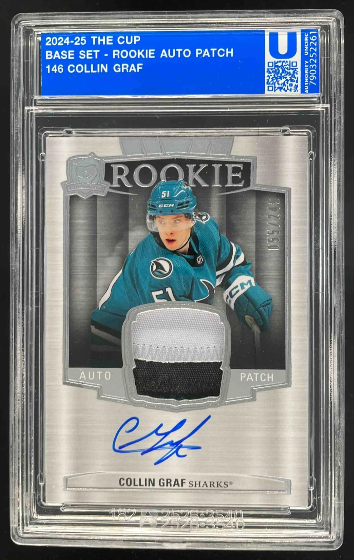 2024-25 Upper Deck The Cup #146 Collin Graf RC Auto /249
