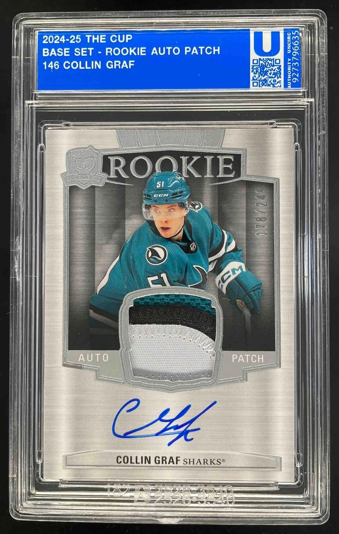 2024-25 Upper Deck The Cup #146 Collin Graf RC Auto /249