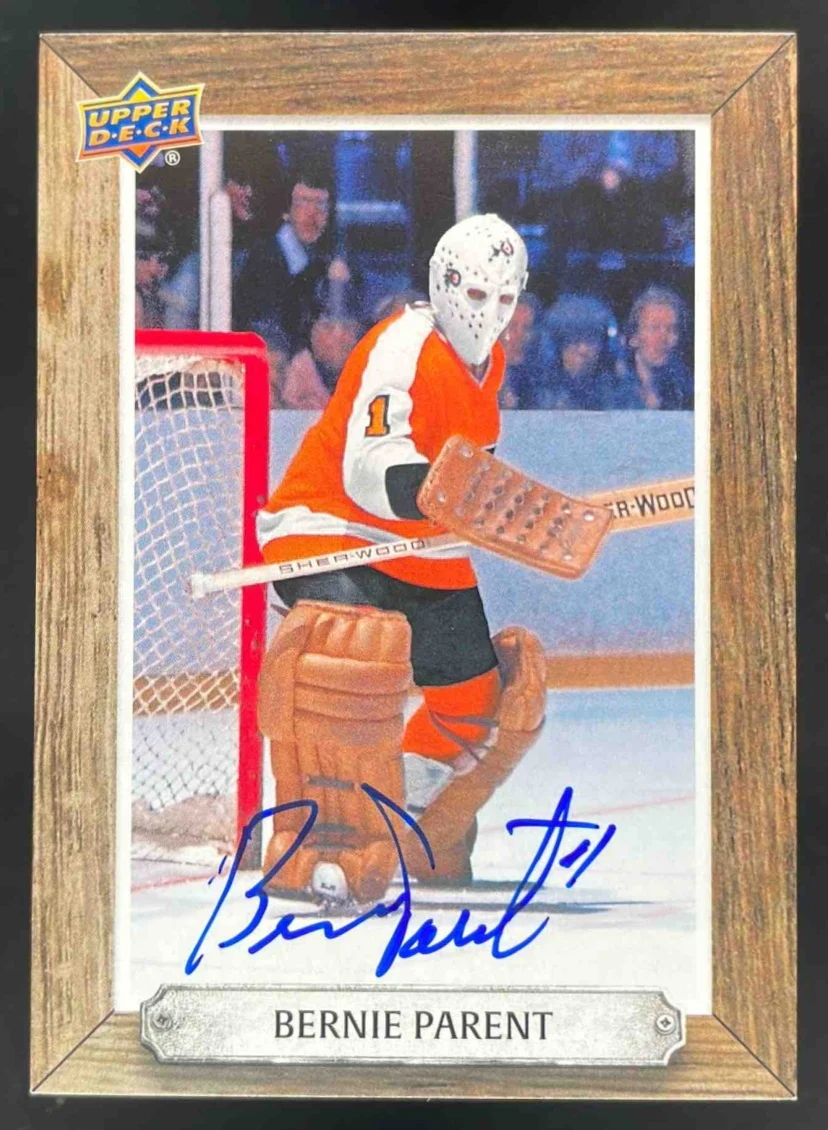 2024-25 Upper Deck Engrained Icons Beehive Portrait #BH-BP Bernie Parent Auto