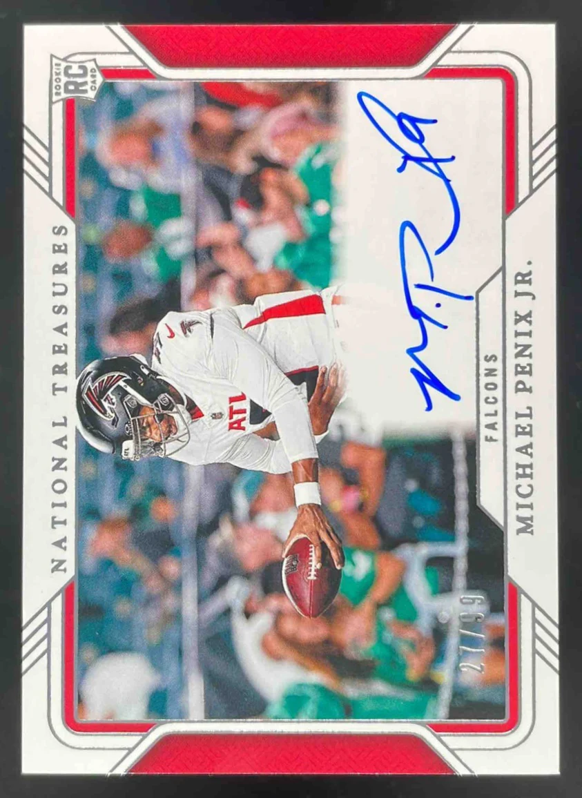 2024 National Treasures Rookie Signatures Field Pass Michael Penix Jr. Auto /99