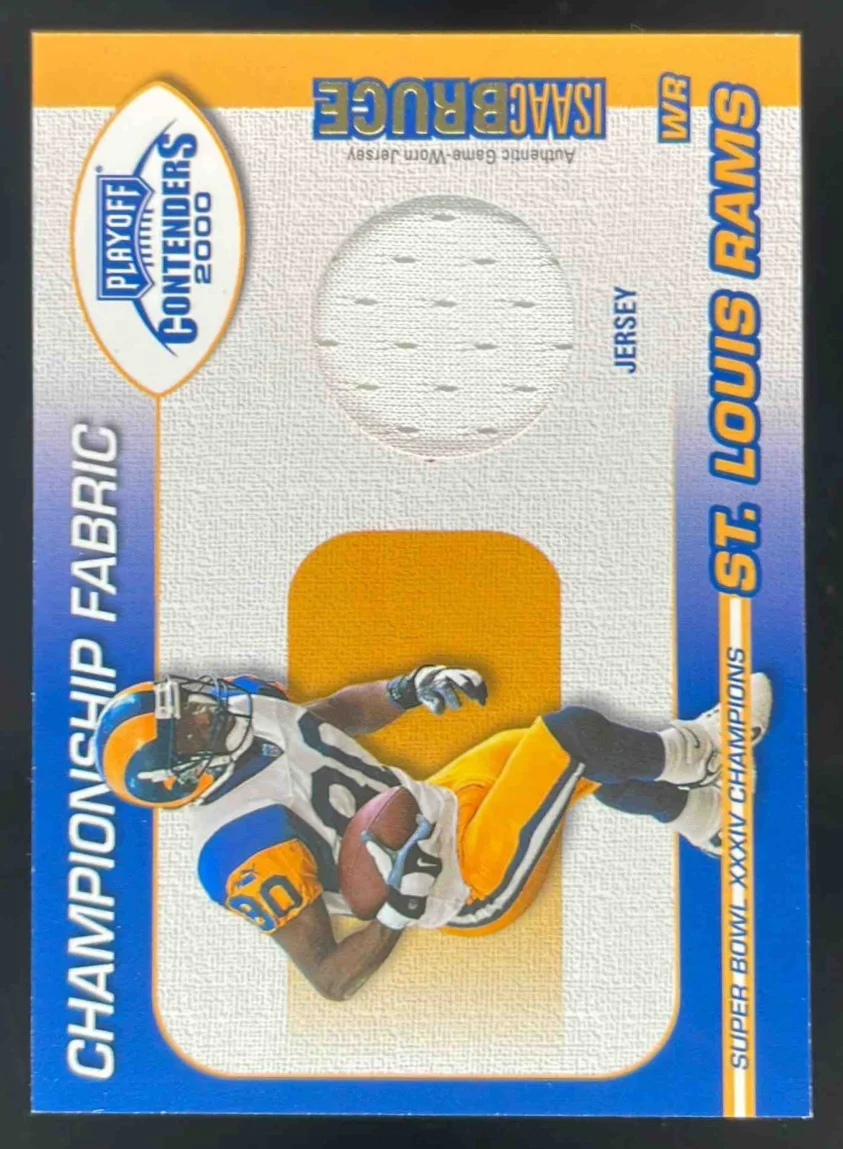 2000 Playoff Contenders Championship Fabric #CF 13 Isaac Bruce 231/300