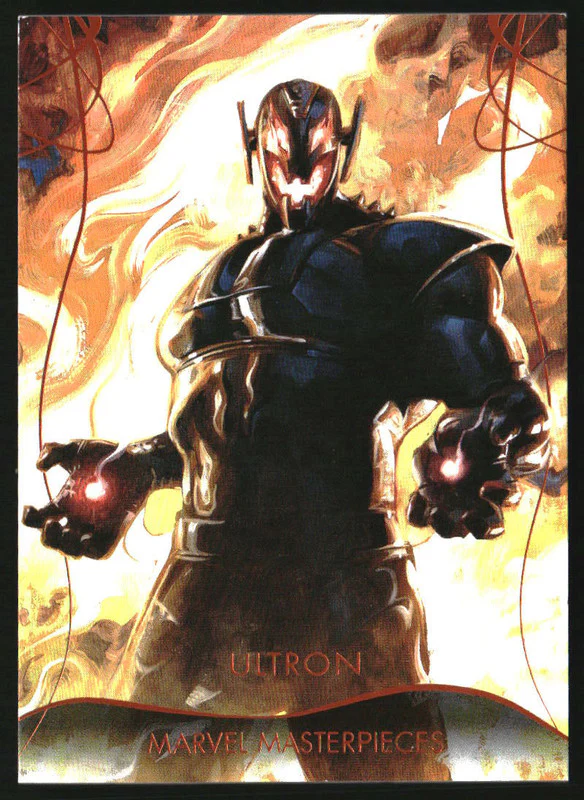 2020 Upper Deck Marvel Masterpieces Legendary Orange #70 Ultron /99