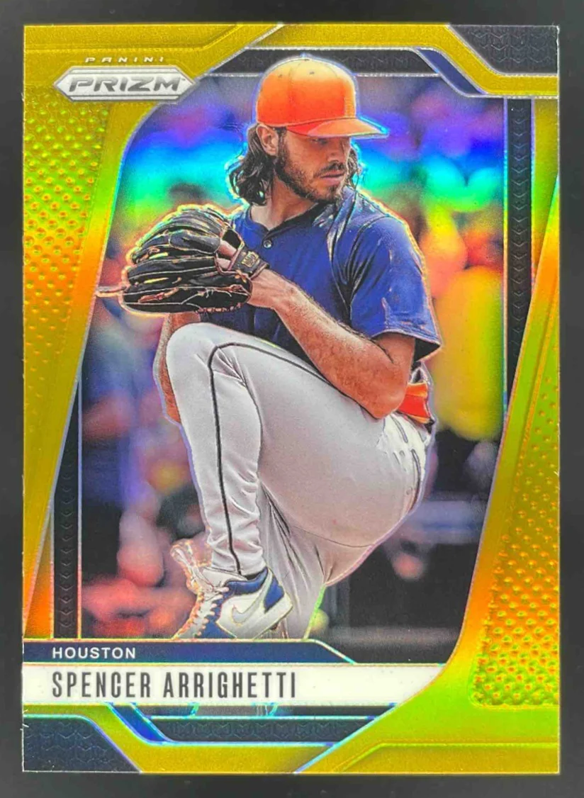 2025 Panini Prizm Prizms Gold #20 Spencer Arrighetti /10
