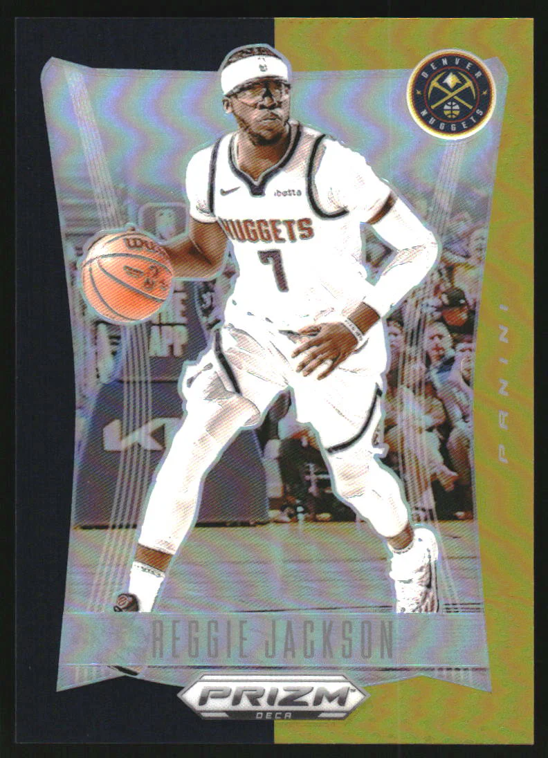 2023-24 Panini Prizm Deca Prizms Black Gold #149 Reggie Jackson /5