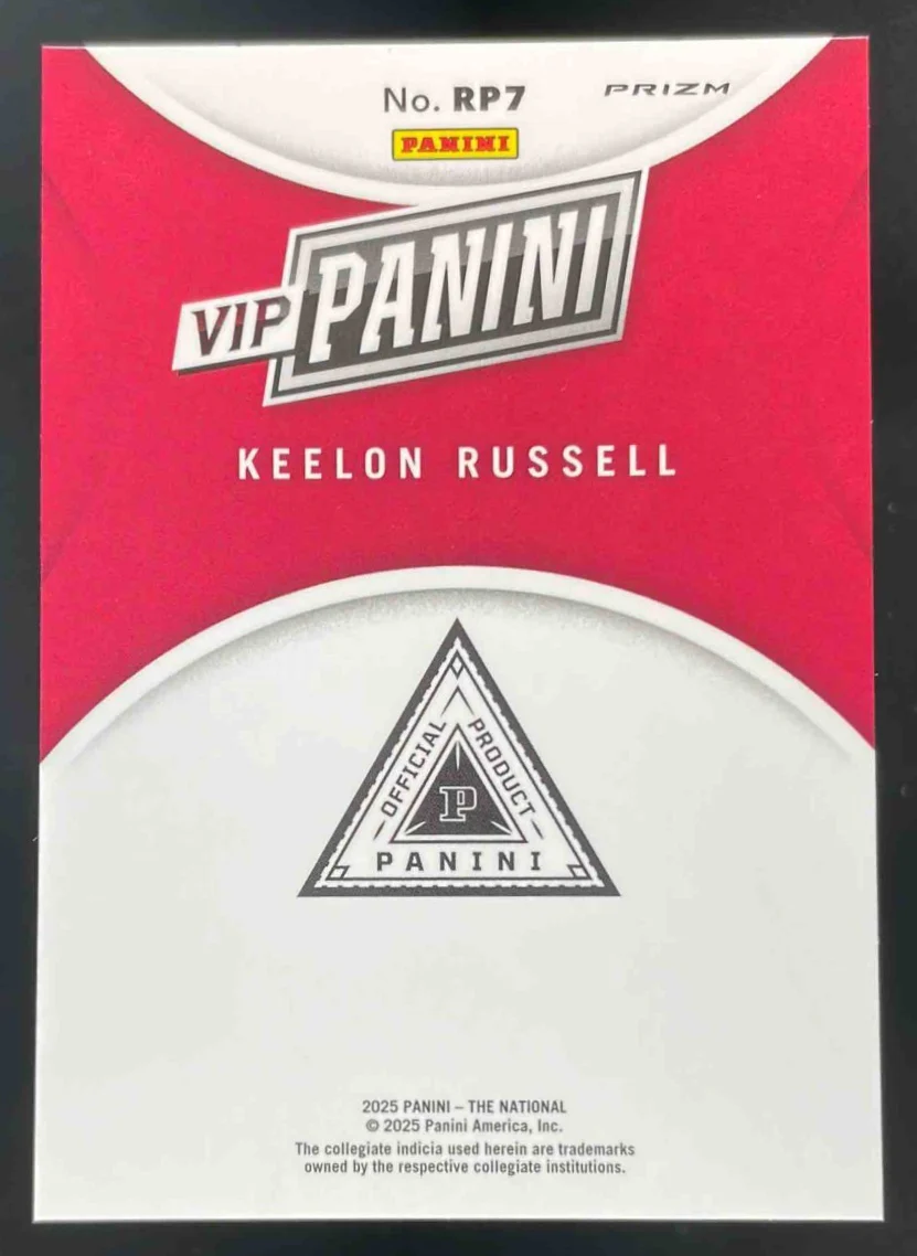 2025 NSCC VIP Gold Packs Gold VIP Tiger Stripes #RP7 Keelon Russell - Image 2