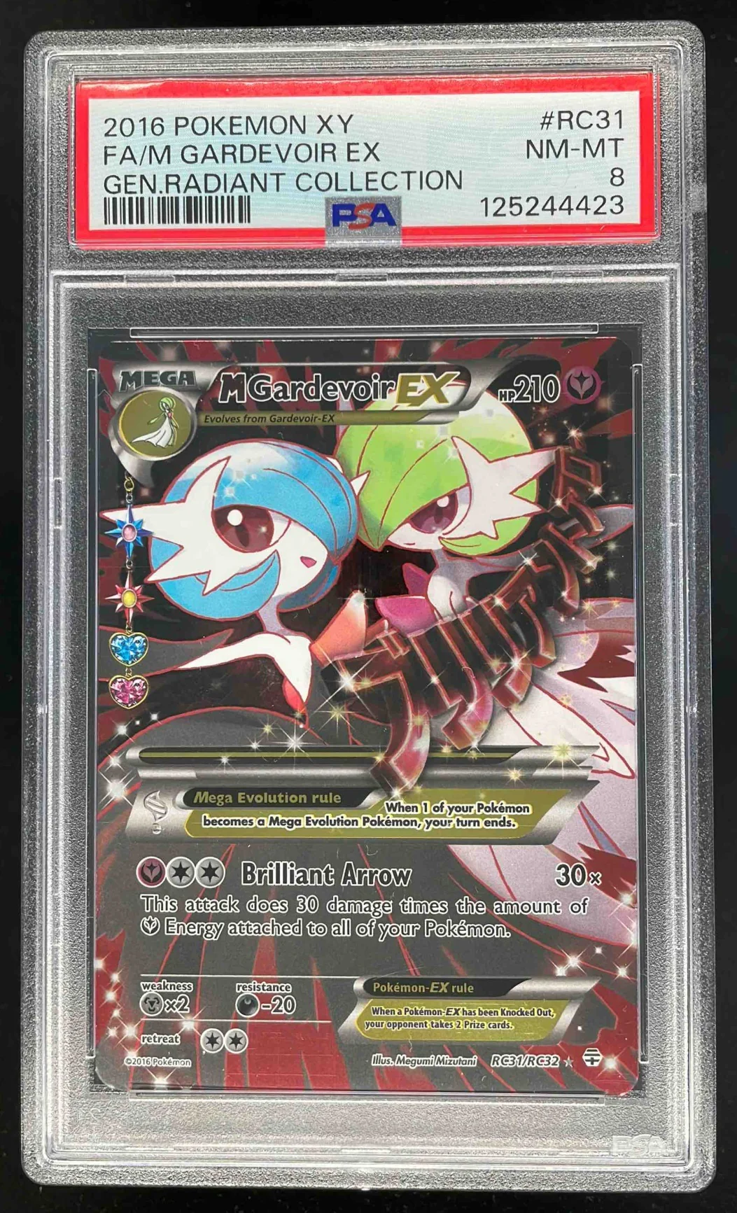 2016 Pokemon Generations #RC31/RC32 Mega Gardevoir PSA 8