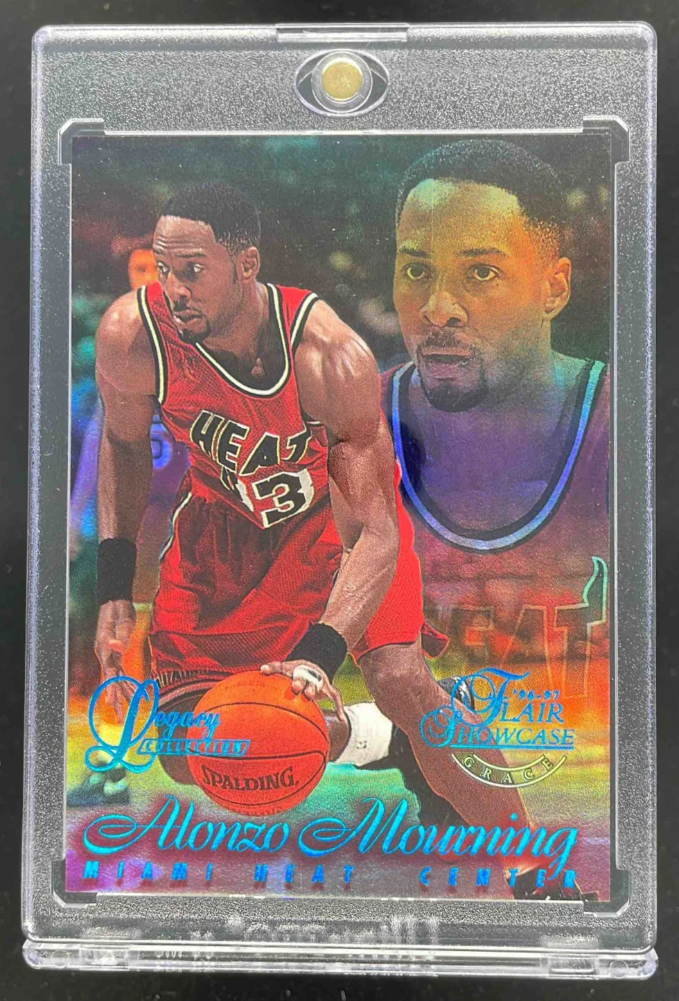 1996 Fleer Flair Showcase Legacy Collection Row 1 Grace #33 Alonzo Mourning /150