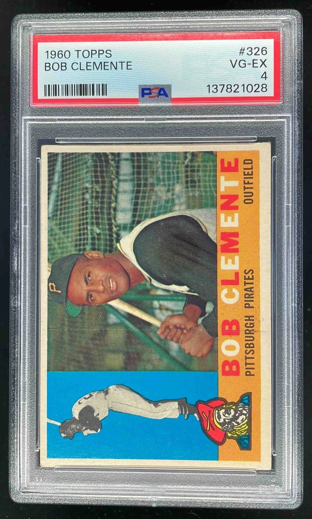 1960 Topps #326 Bob Clemente PSA 4