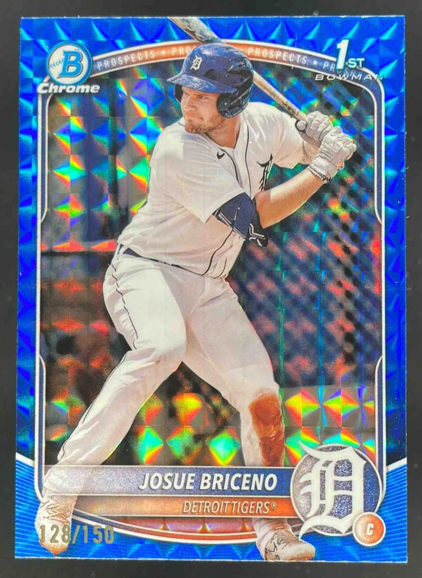 2025 Bowman Chrome Blue Geometric #BCP-13 Josue Briceno RC /150