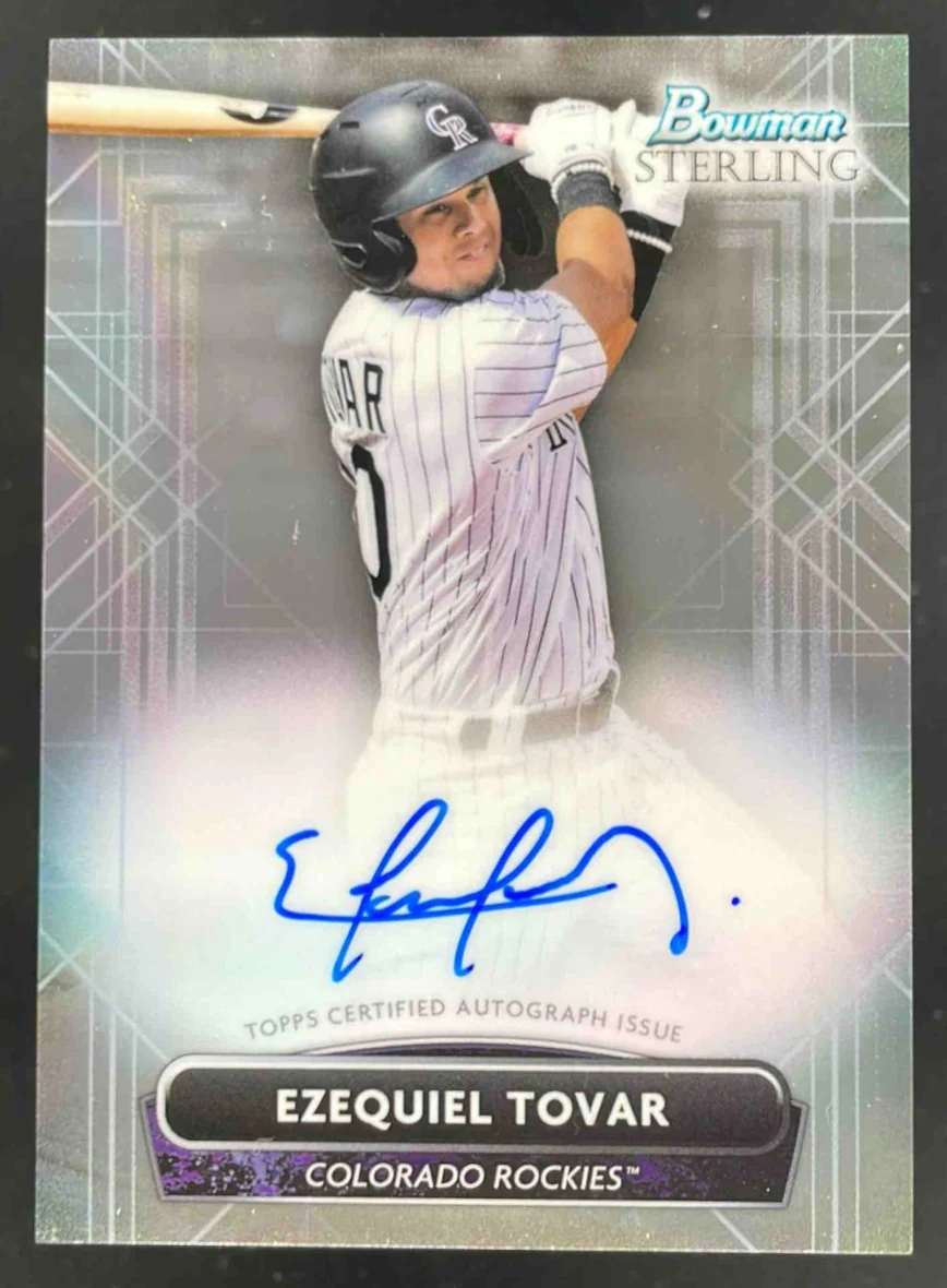 2022 Bowman Sterling Prospect Autographs #PA-ET Ezequiel Tovar Auto