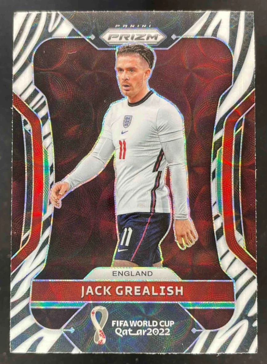 2022-23 Panini Prizm World Cup Choice Zebra #87 Jack Grealish