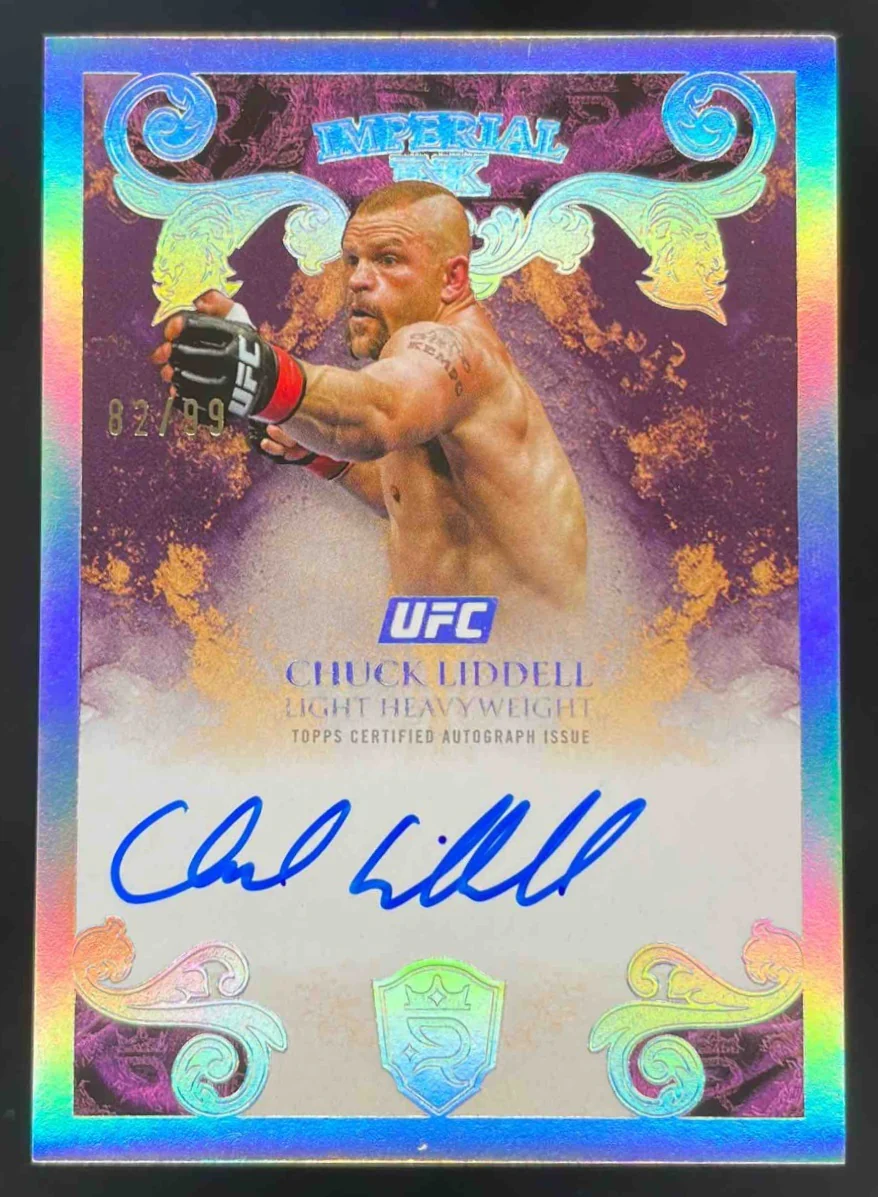 2025 Topps UFC Royalty Imperial Ink Autograph #II-CL Chuck Liddell Auto /99
