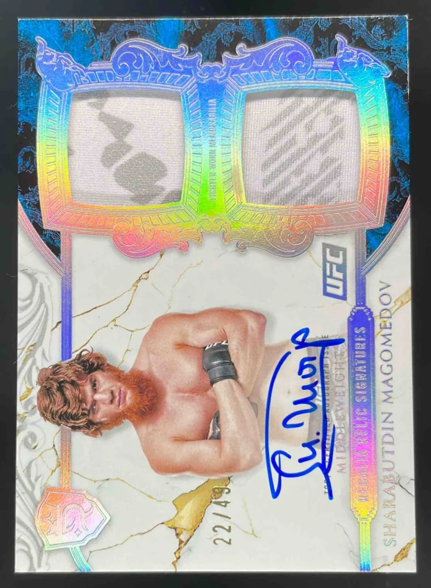 2025 Topps UFC Royalty Regalia Relic #RRS-SM Sharabutdin Magomedov Auto /49