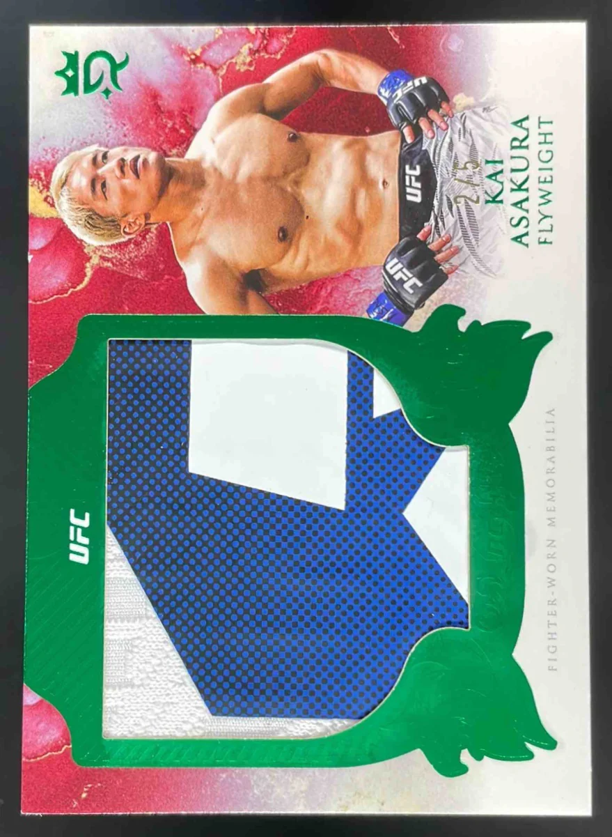 2025 Topps UFC Royalty Rookie Jumbo Relics Green #RJR-KA Kai Asakura RC /5
