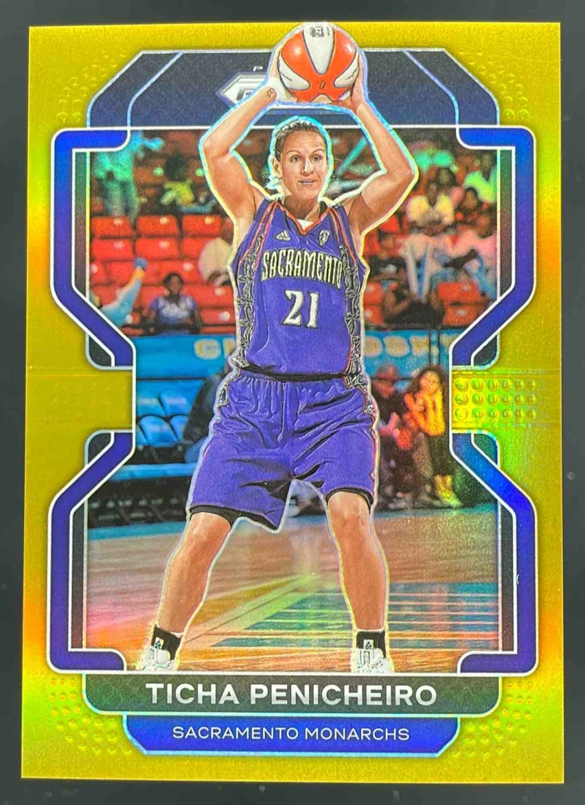2022-23 Panini Prizm WNBA Gold #76 Ticha Penicheiro /10