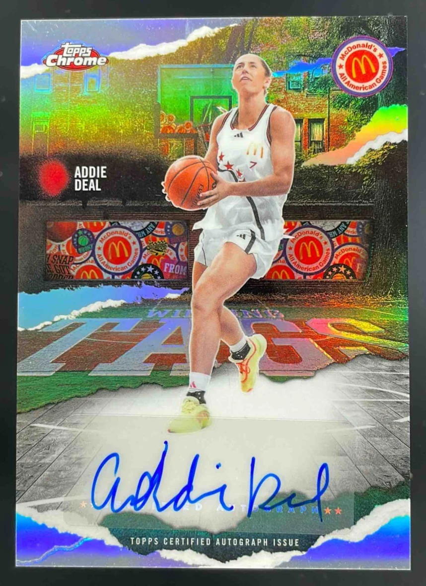 2025 Topps Chrome McDonald's All-American Winning Tags #WT-ADE Addie Deal Auto