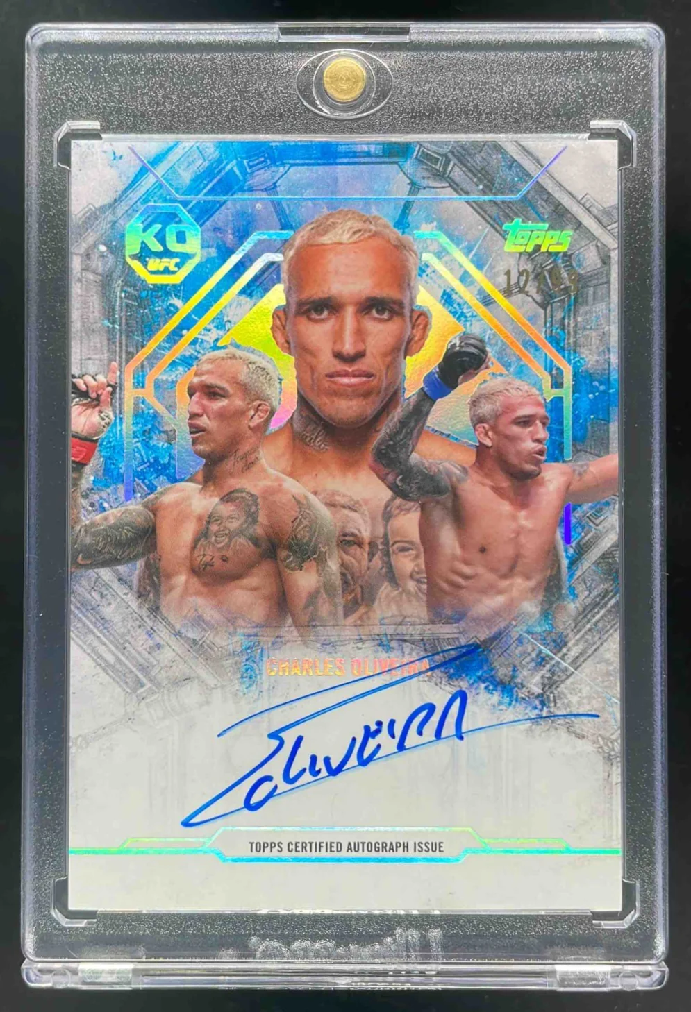 2025 Topps UFC Knockout Collageagraphs #CG-CO Charles Oliveira Auto /99