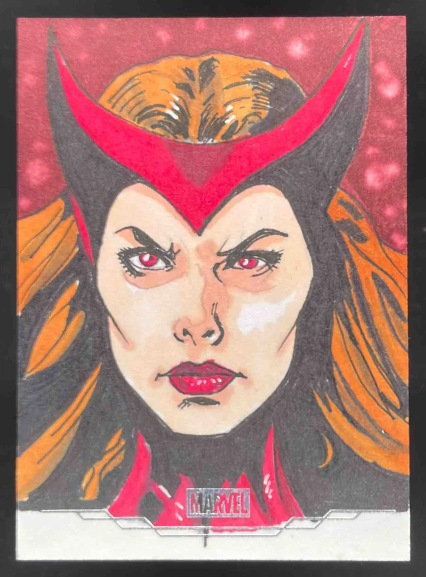 Marvel Hand Drawn Sketch Card Artist Autograph Dan Riveran Auto 1/1