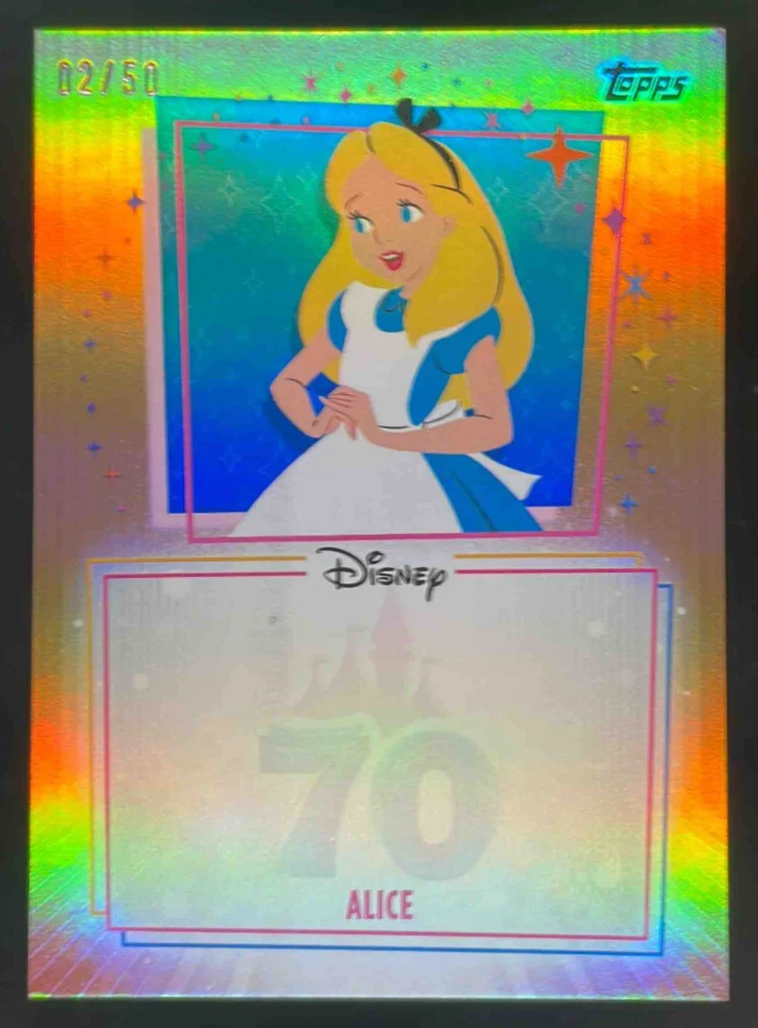2025 Topps Disneyland Unsigned Opportunity Gold Foil #UA-AC Alice /50