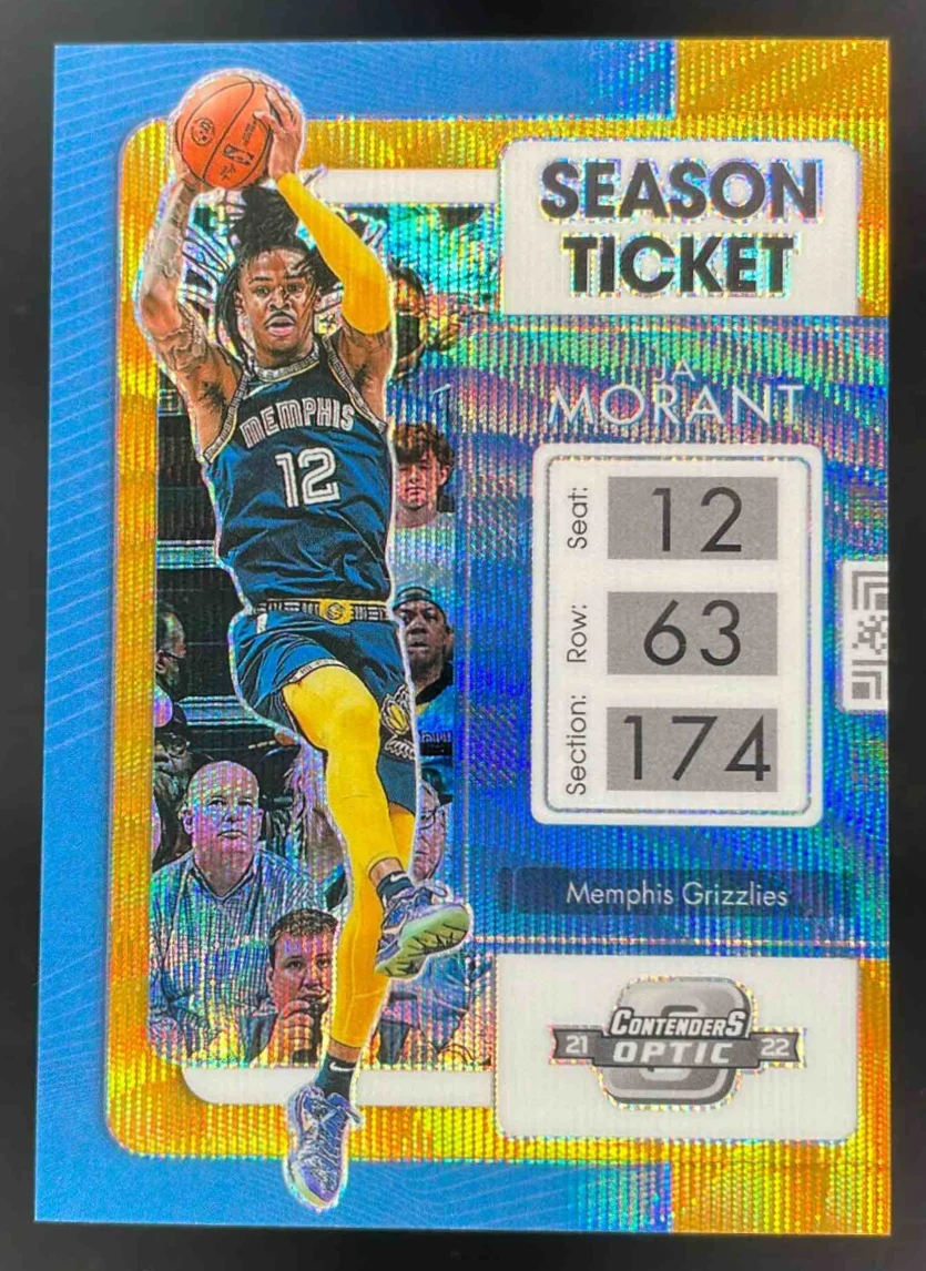 2021-22 Panini Contenders Optic Gold Wave #92 Ja Morant /10