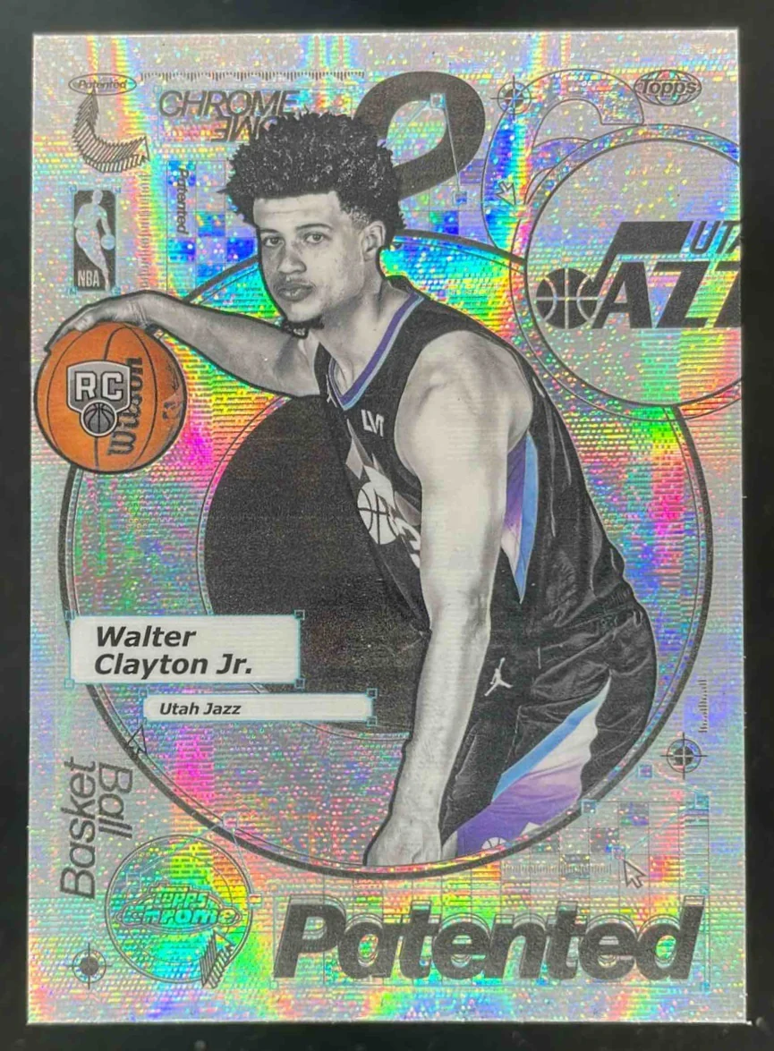 2025-26 Topps Chrome Patented #PD-27 Walter Clayton Jr. RC SSP