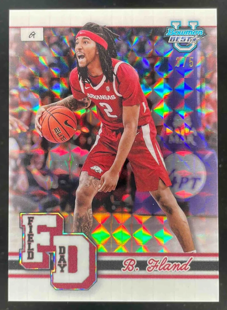2024 Bowman's Best University Field Day White Geometric #FD-5 Boogie Fland /5