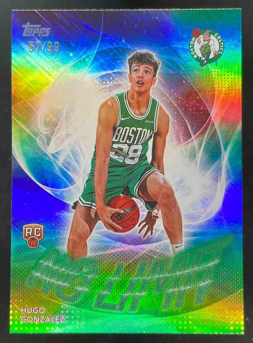 2025-26 Topps No Limit Green Rainbow #NL-28 Hugo Gonzalez RC /99