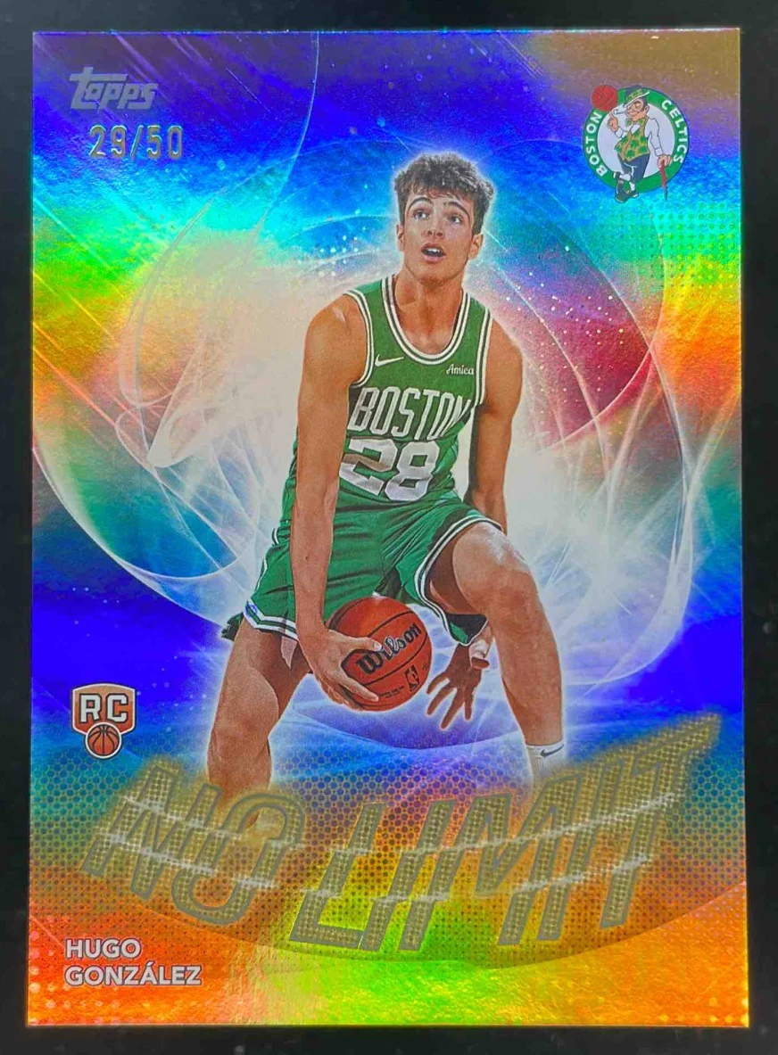 2025-26 Topps No Limit Gold Rainbow #NL-28 Hugo Gonzalez RC /50