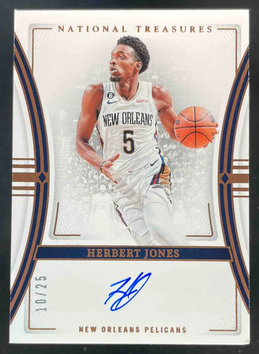 2023-24 National Treasures Bronze #S-HBJ Herbert Jones Auto /25
