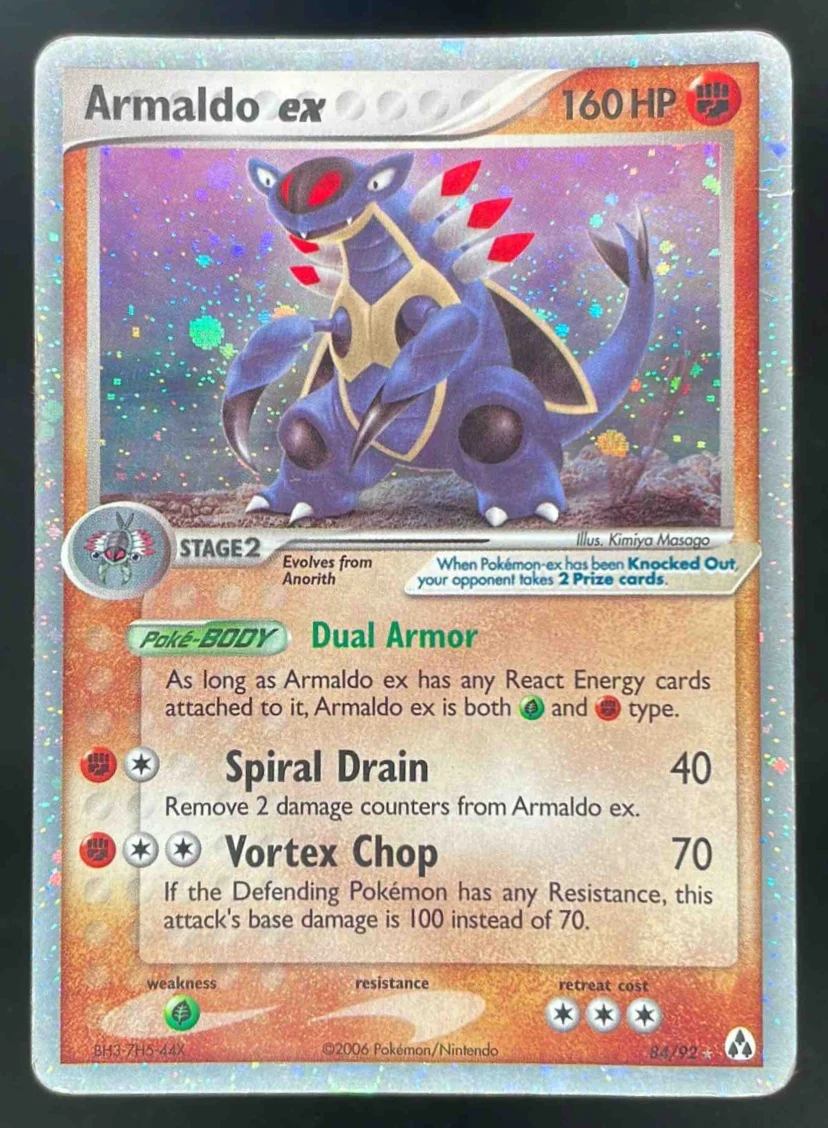 2006 Pokemon EX Legend Maker #84/92 Armaldo ex Holo