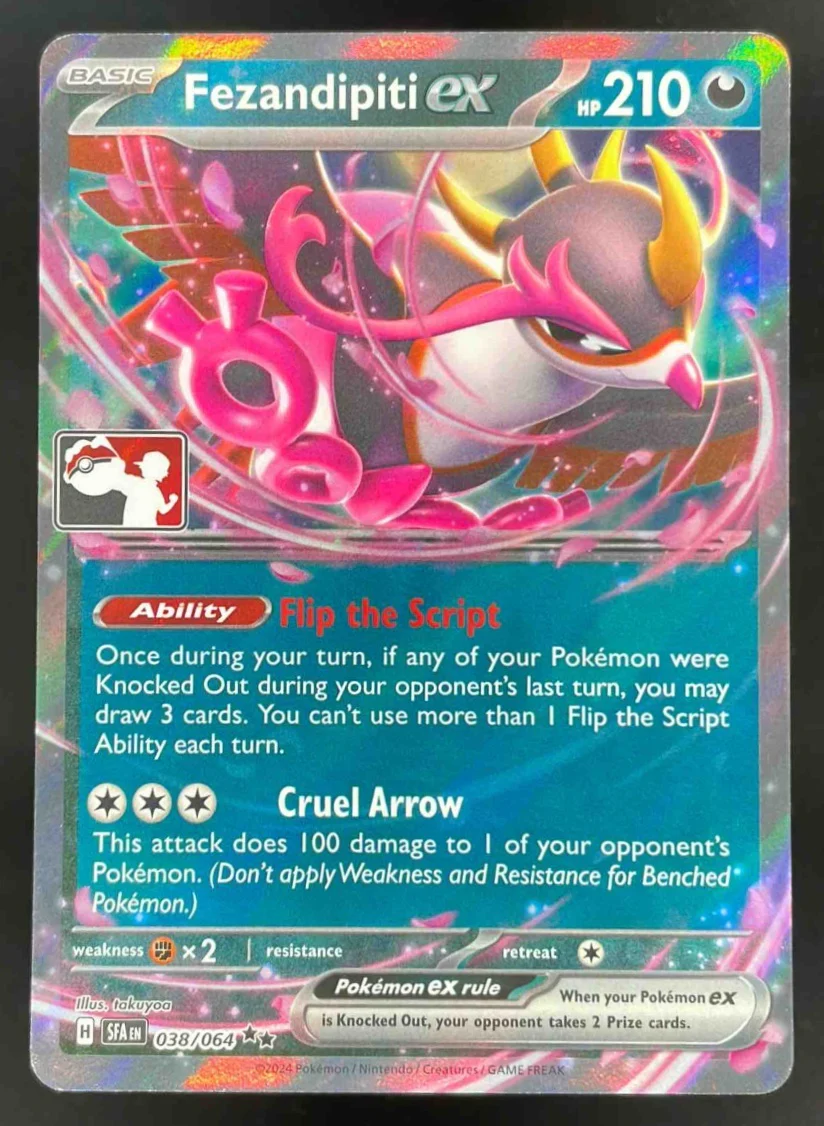 2024 Pokemon Shrouded Fable #038/064 Fezandipiti ex Promo Prized Pack