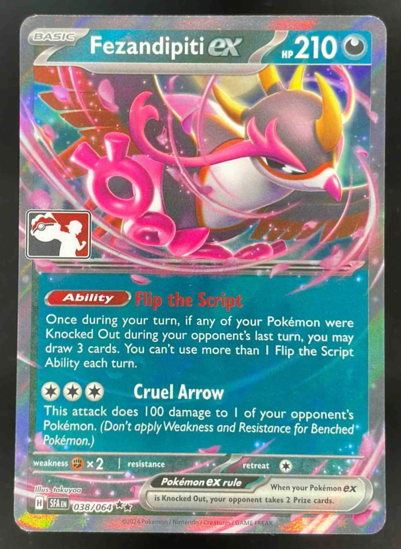 2024 Pokemon Shrouded Fable #038/064 Fezandipiti ex Promo Prized Pack