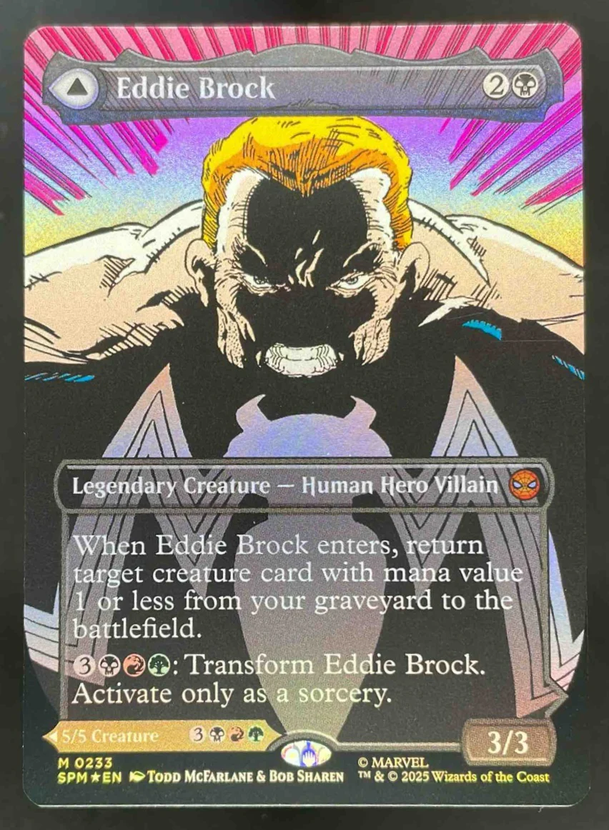 Eddie Brock 0233 Borderless - Marvel's Spider-Man SPM Magic The Gathering