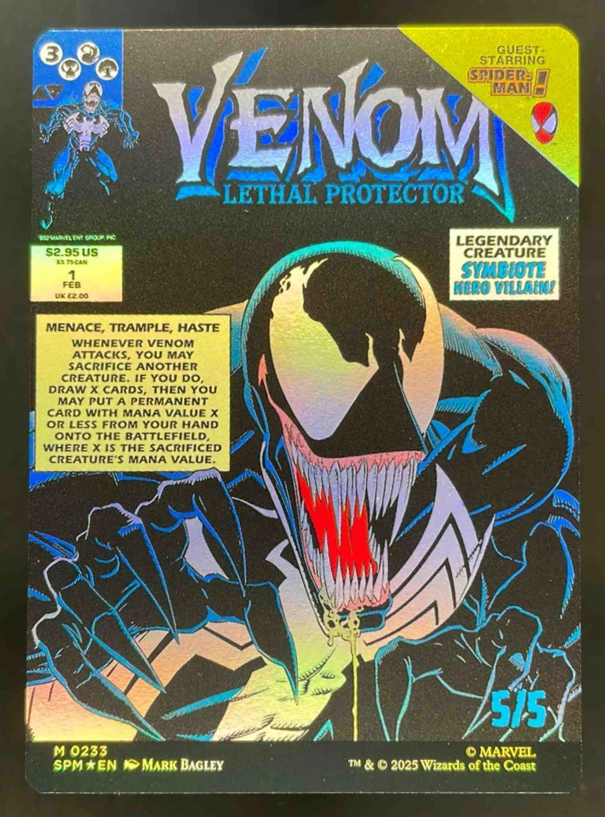 Eddie Brock 0233 Borderless - Marvel's Spider-Man SPM Magic The Gathering - Image 2