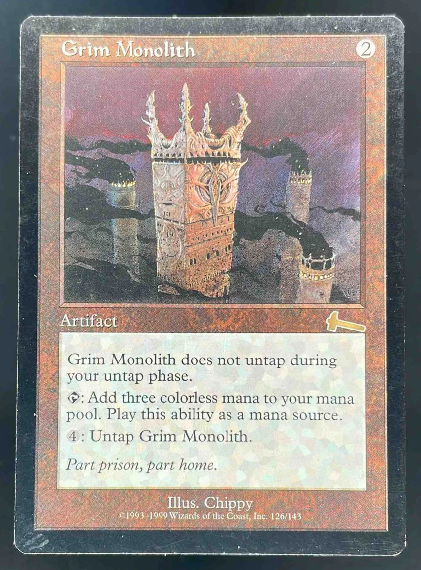 1999 Magic: The Gathering Urza's Legacy #126 Grim Monolith