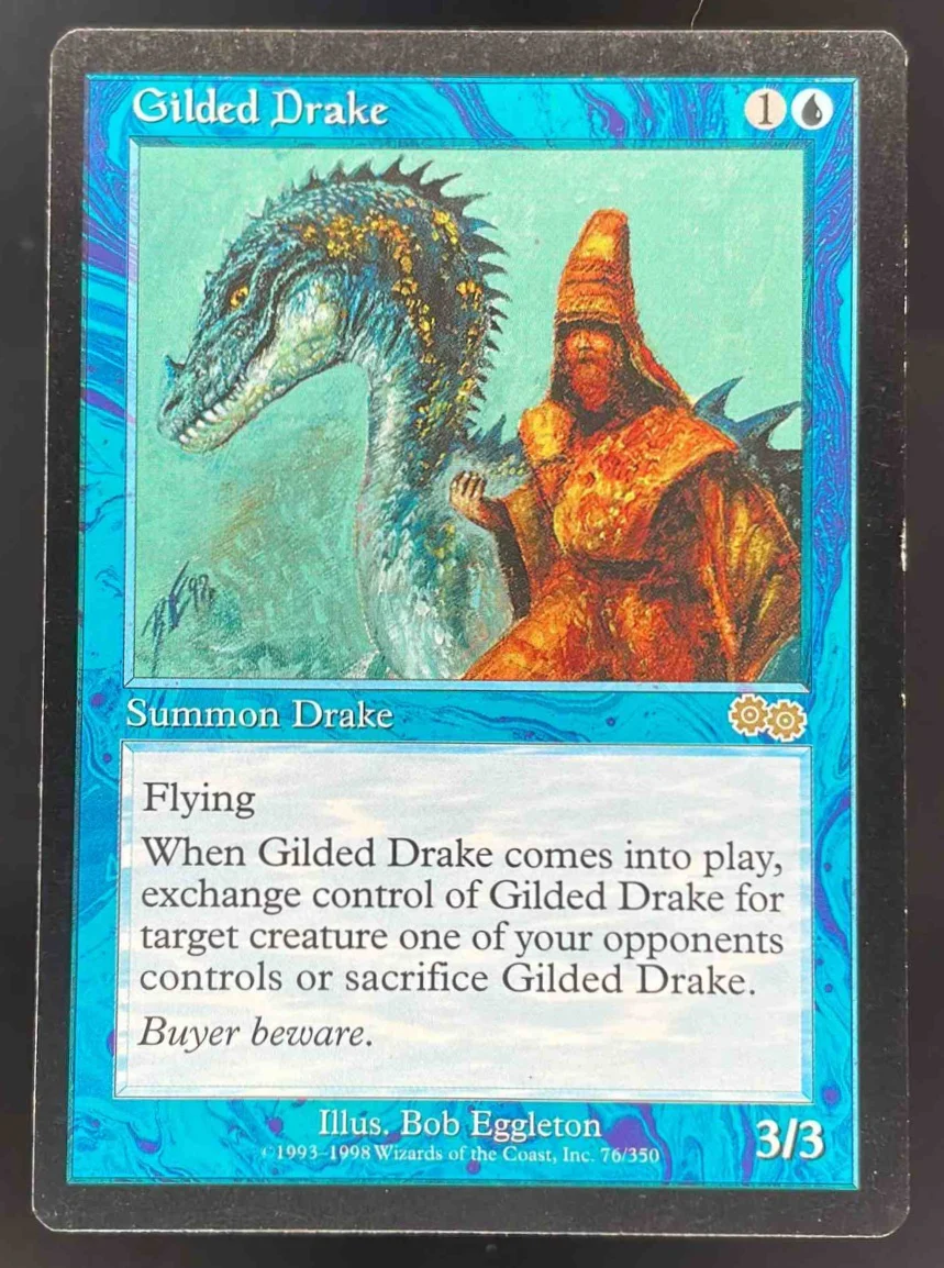 1998 Magic: The Gathering Urza's Saga #76 Gilded Drake