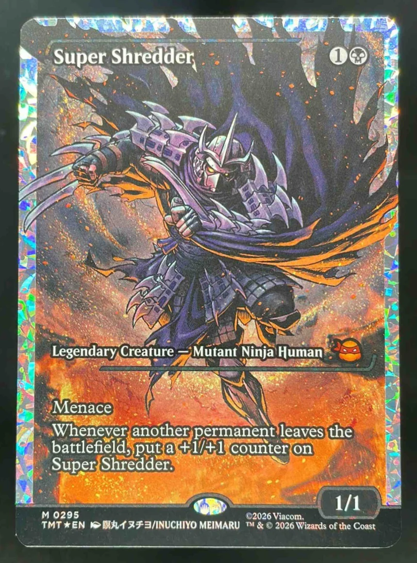 Super Shredder Fracture Foil Teenage Mutant Ninja Turtles Magic The Gathering