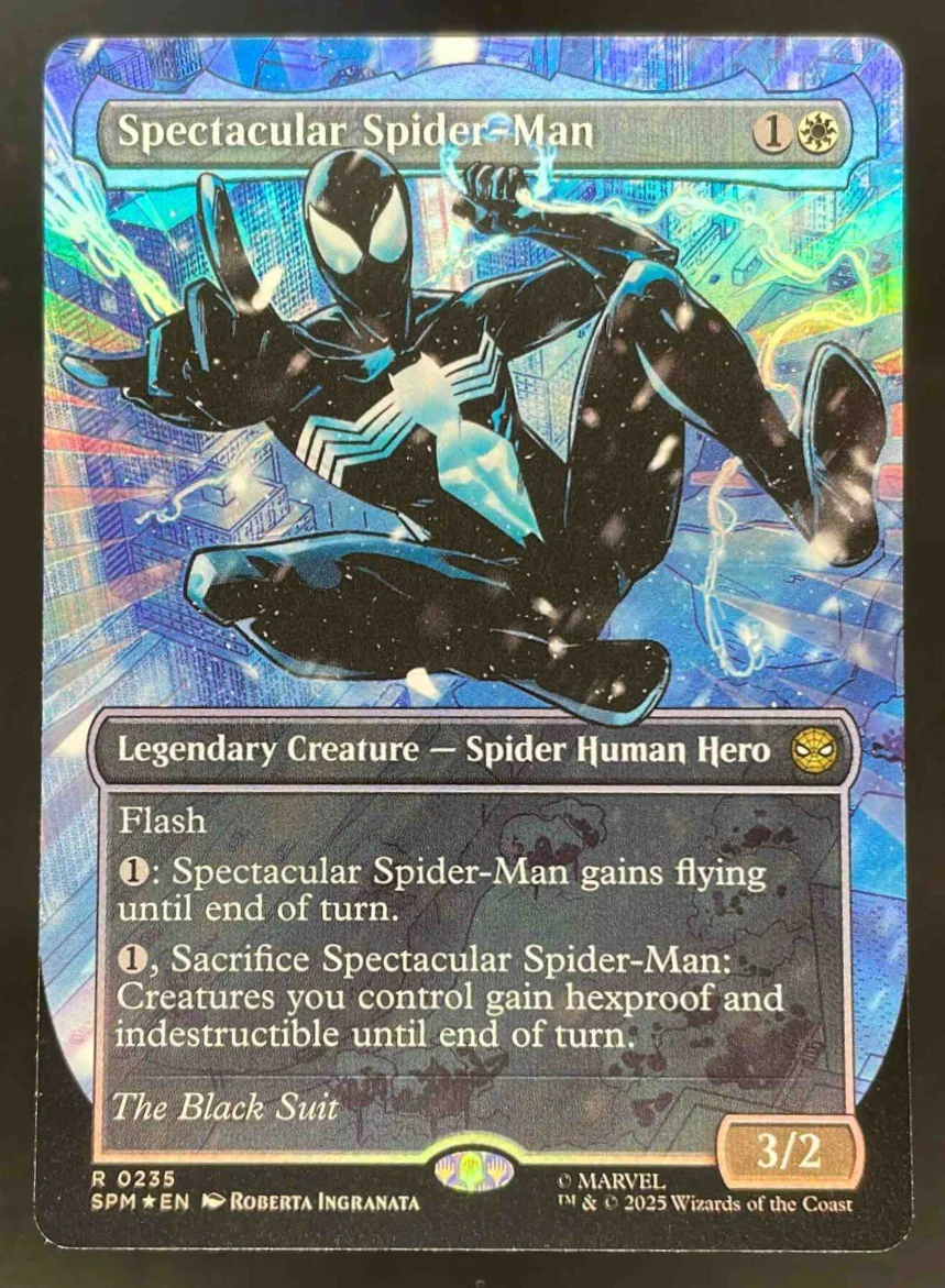 Spectacular Spider-Man 0235 Borderless Textured Foil Marvel Magic The Gathering