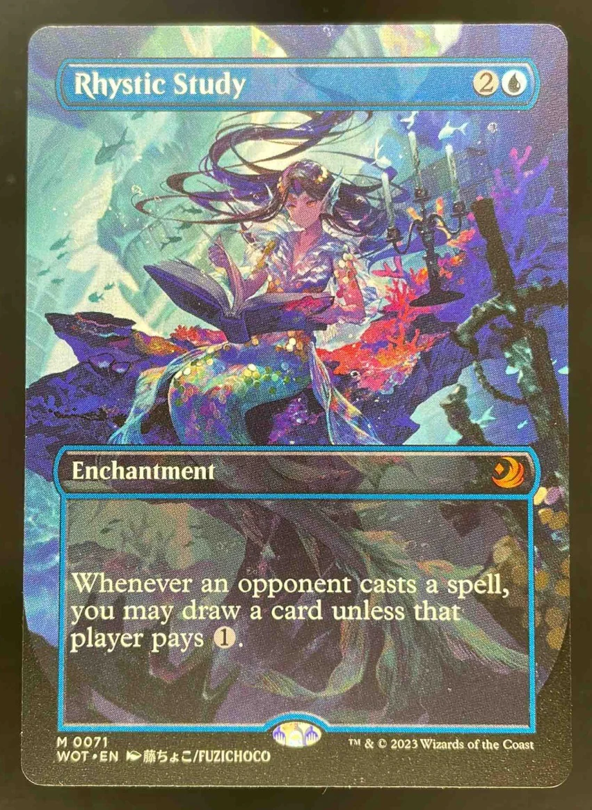 2023 Magic: The Gathering Wilds Of Eldraine Enchanting Tales #0071 Rhystic Study