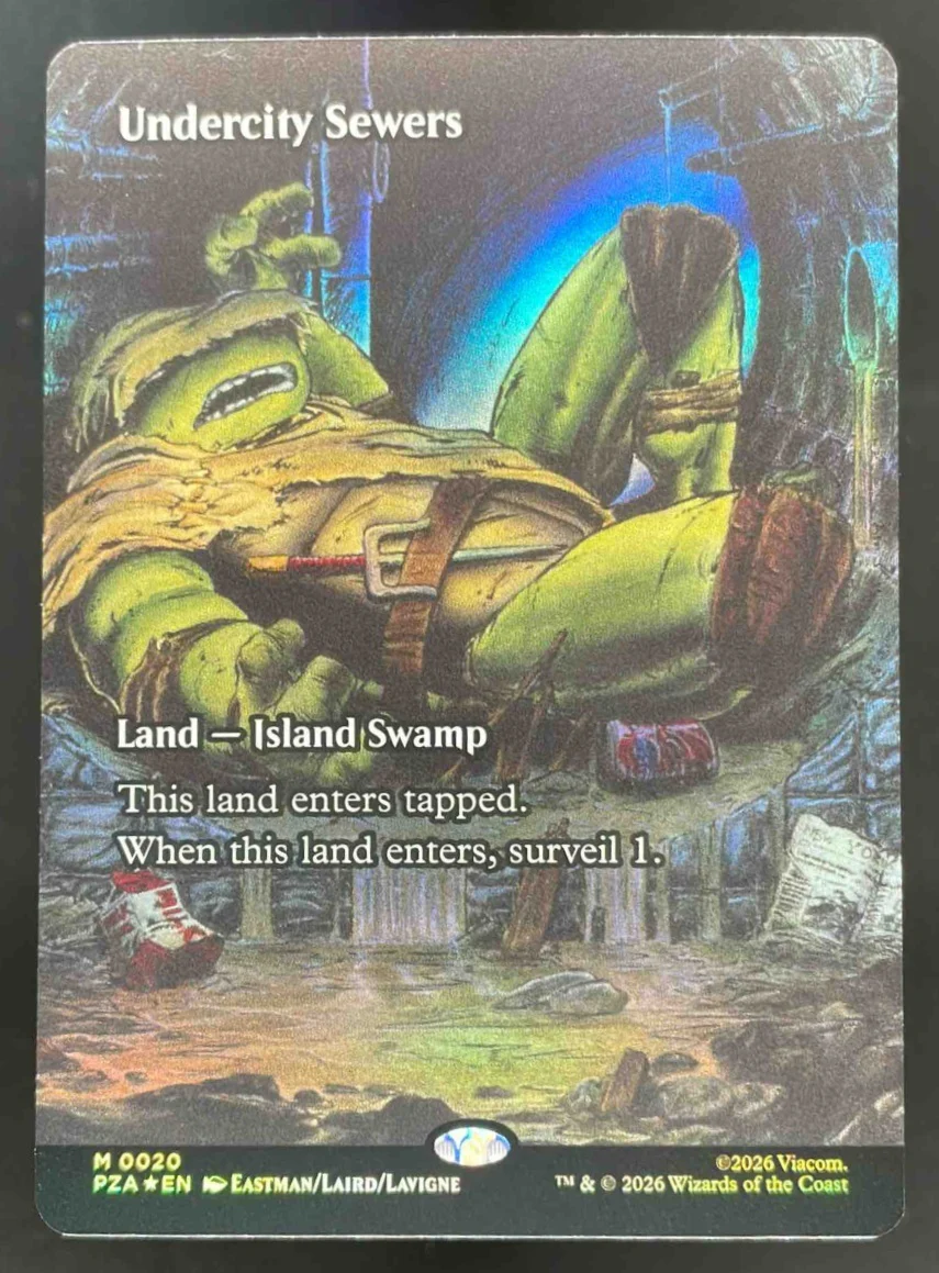 Undercity Sewers Borderless - Teenage Mutant Ninja Turtles Magic The Gathering