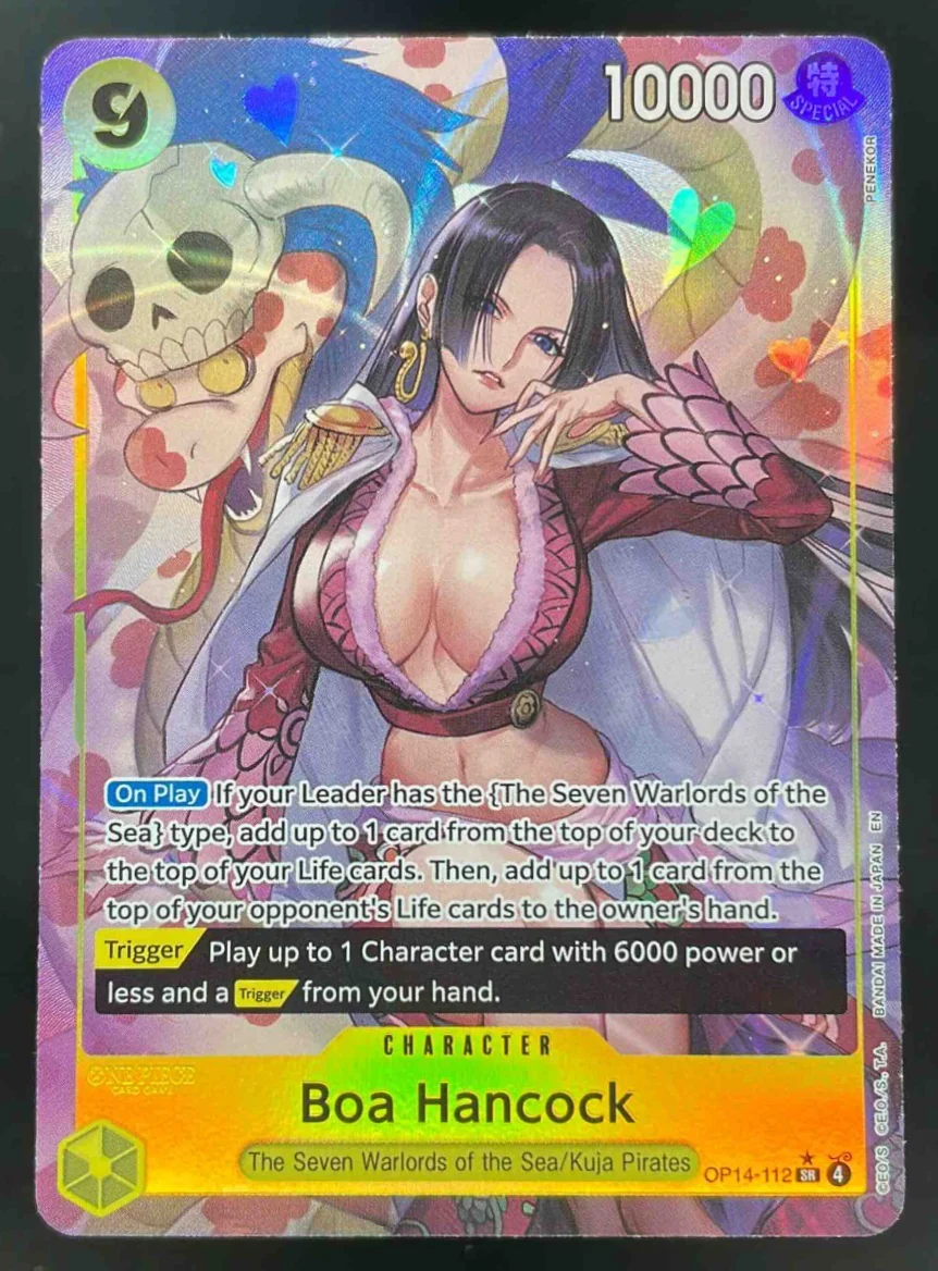 Boa Hancock - OP14-112 Alternate Art - The Azure Sea's Seven OP14 One Piece