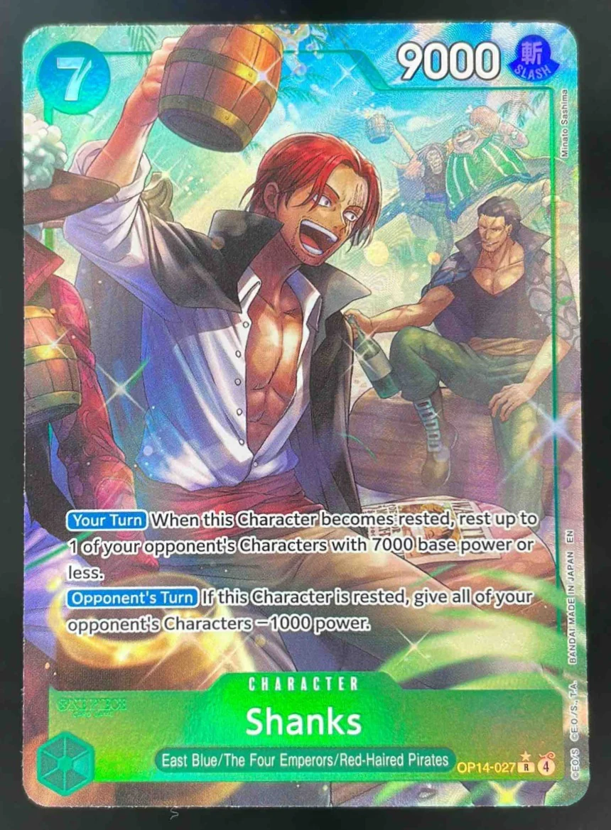 Shanks Alternate Art - The Azure Sea's Seven OP14 027 One Piece